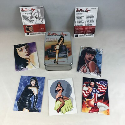 THE BETTIE PAGE PRIVATE COLLECTION SET 2 Complete Card Set in TIN (#51-#100) +CK