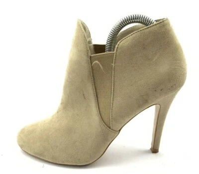 ZARA BASIC DAMEN STIEFEL STIEFELETTEN BOOTS GR: 39 UK: 6 BEIGE - Bild 1 von 4
