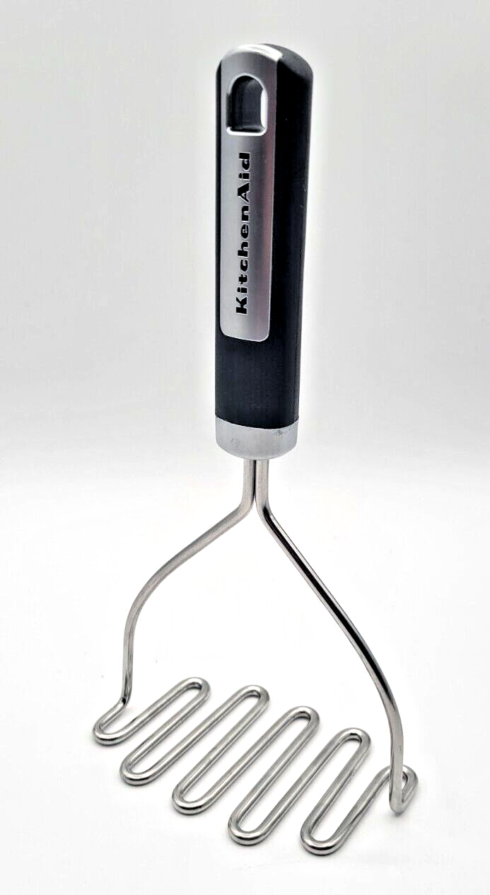 KitchenAid Potato Masher Cauliflower Beans Wide Cooking Tool Utensil Black eBay