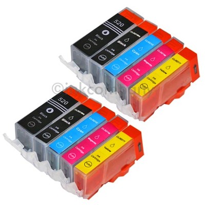 10 PGI520 CLI 521 für Canon Pixma IP3600 IP4600 IP4600X IP4700 MP540 MP550 MP620
