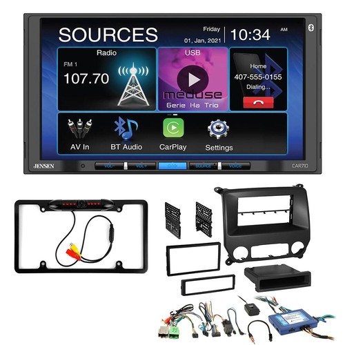 Jensen CAR710 7" Bluetooth Car Stereo w/Apple CarPlay for 2014+ Chevy Silverado