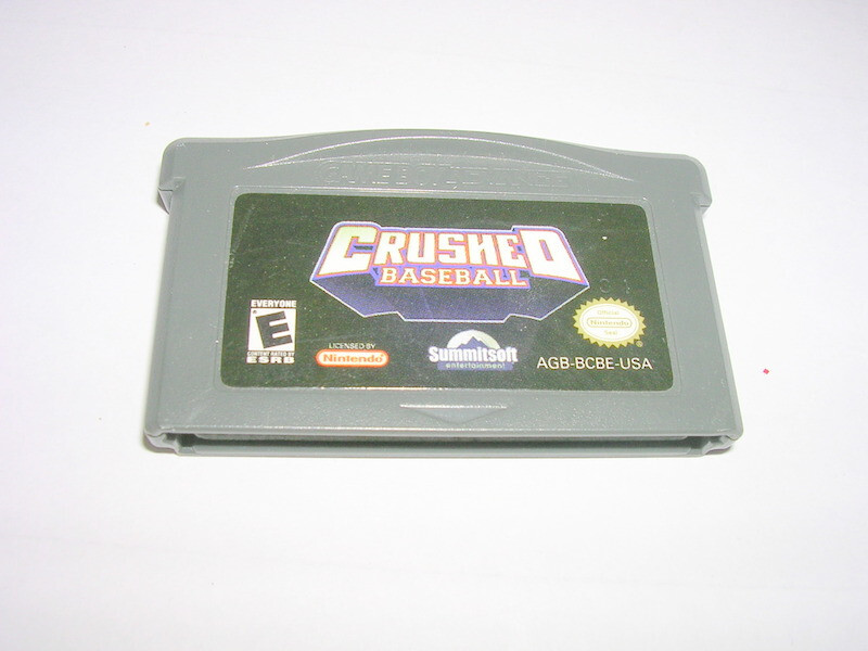 Crushed Baseball (Nintendo Game Boy Advance GBA) Original Game