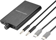 Headphone Amplifier with Bass Boost, Support 3.5mm AUX and Type-C 16-600 Hea...