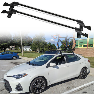 Car Roof Rack Cross Bar Luggage Cargo Carrier+Lock For Toyota