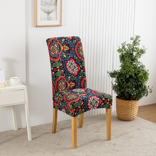 4/6pcs dining room chair cover elastic printed decorative protective cover - Picture 15 of 46