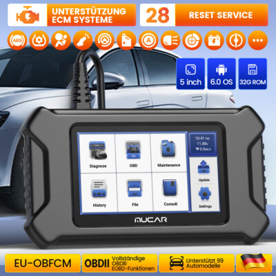 MUCAR CS90 Profi KFZ OBD2 Diagnosegerät ECM-System 28 Reset Scanner Auslesegerät