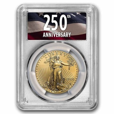 2026 1 oz American Gold Eagle MS-70 PCGS (FDI, 250th Anniv Label