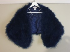 An Alannah Hill Midnight Blue Luxury Feather stole