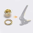 Yescom 500 sets Grommet Kit 7/32 inch 5.5mm Size #0 Solid Brass Eyelets Washers — photo 3