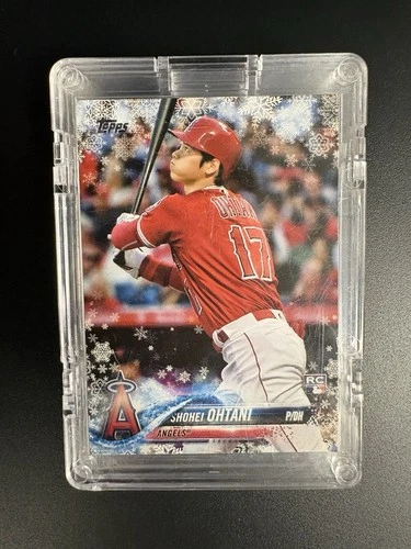 New ListingTopps 2018 Holiday Shohei Ohtani Rookie Metallic Snowflake #HMW17 Angels Card