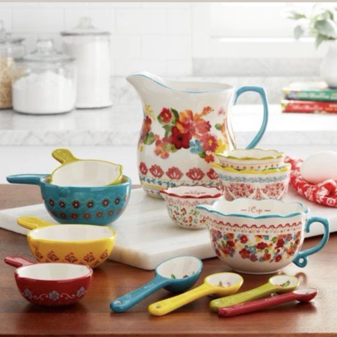 Pioneer Woman Wildflower Whimsy 13 Piece Measuring Set