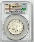 2017-S Kennedy Half 1/2 Dollar CAC MS70 50c Enhanced Uncirculated Silver Coin