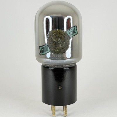 (1) Tested 1920s Gold Seal GSX-20 Tube 6 Volt Hy Mu Equivalent Daven MU-20