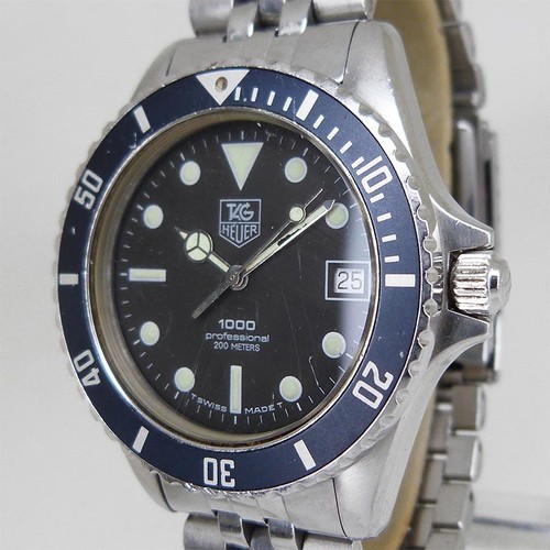 TAG HEUER Professional 1000 980.013N Black QZ q77he62n