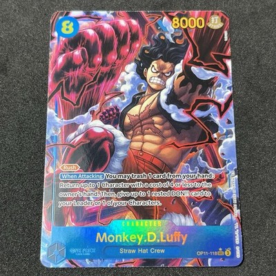 Monkey.D.Luffy (118) (Alternate Art) OP11-118 A Fist of Divine Speed Foil