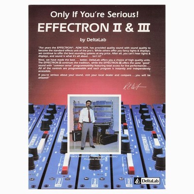 DeltaLab Effectron II and III ADM 1024 Pro Audio Vintage Magazine Print Ad 1985