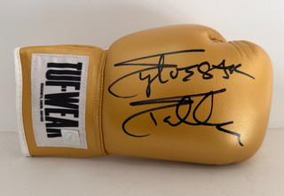 Sylvester Stallone Rocky Balboa Autographed Tuf Wear Yellow Glove ASI Proof