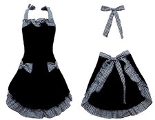 Hyzrz Cotton Kitchen Aprons for women with 2 Pockets Adjustable Neck Strap Chef