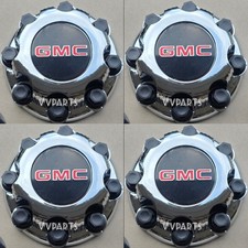 Black Gmc Silverado Avalanche Sierra 8 Lug 1500 2500 Chrome Wheel Hub Center Cap