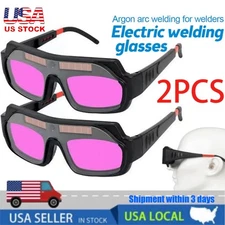 Welding Glasses Auto Darkening Goggles Mask Safety Automatic Dimming Welder USA
