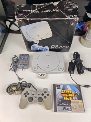Playstation 1 Slim sp1 Konsole + Controller und Spiel Grand Theft Auto + Box
