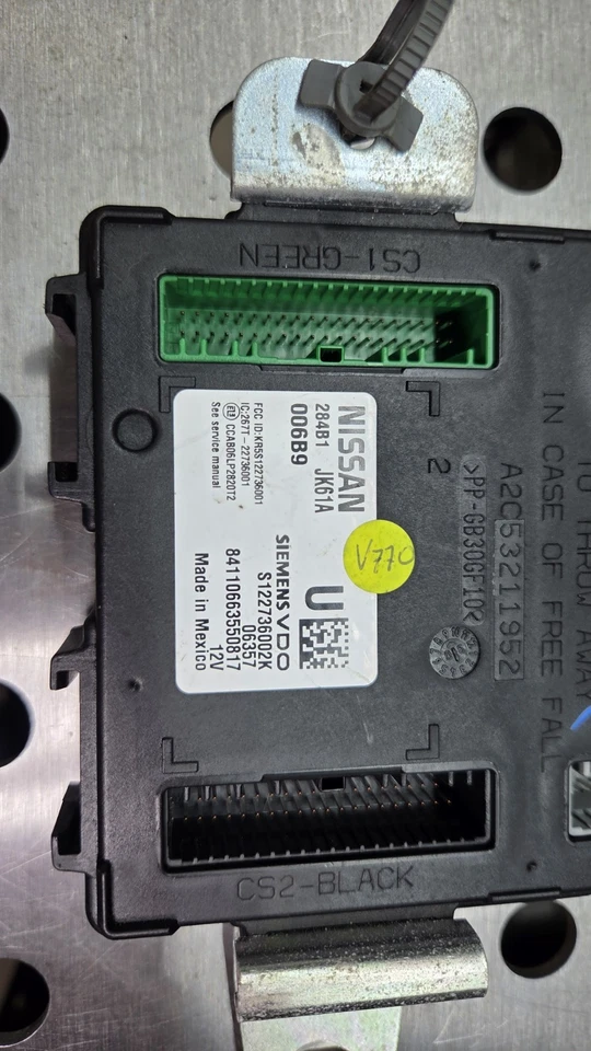 2007-2008 INFINITI G35 G37 BODY CONTROL MODULE UNIT BCM 284B1 JK61A - Image 2 of 4