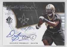 2008 SP Authentic Authentics Signatures /1199 DeMario Pressley Rookie Auto RC
