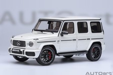 2019 MERCEDES-BENZ G63 AMG G-WAGON BRILLIANT DESIGNO WHITE 1:18 by AUTOART 76356