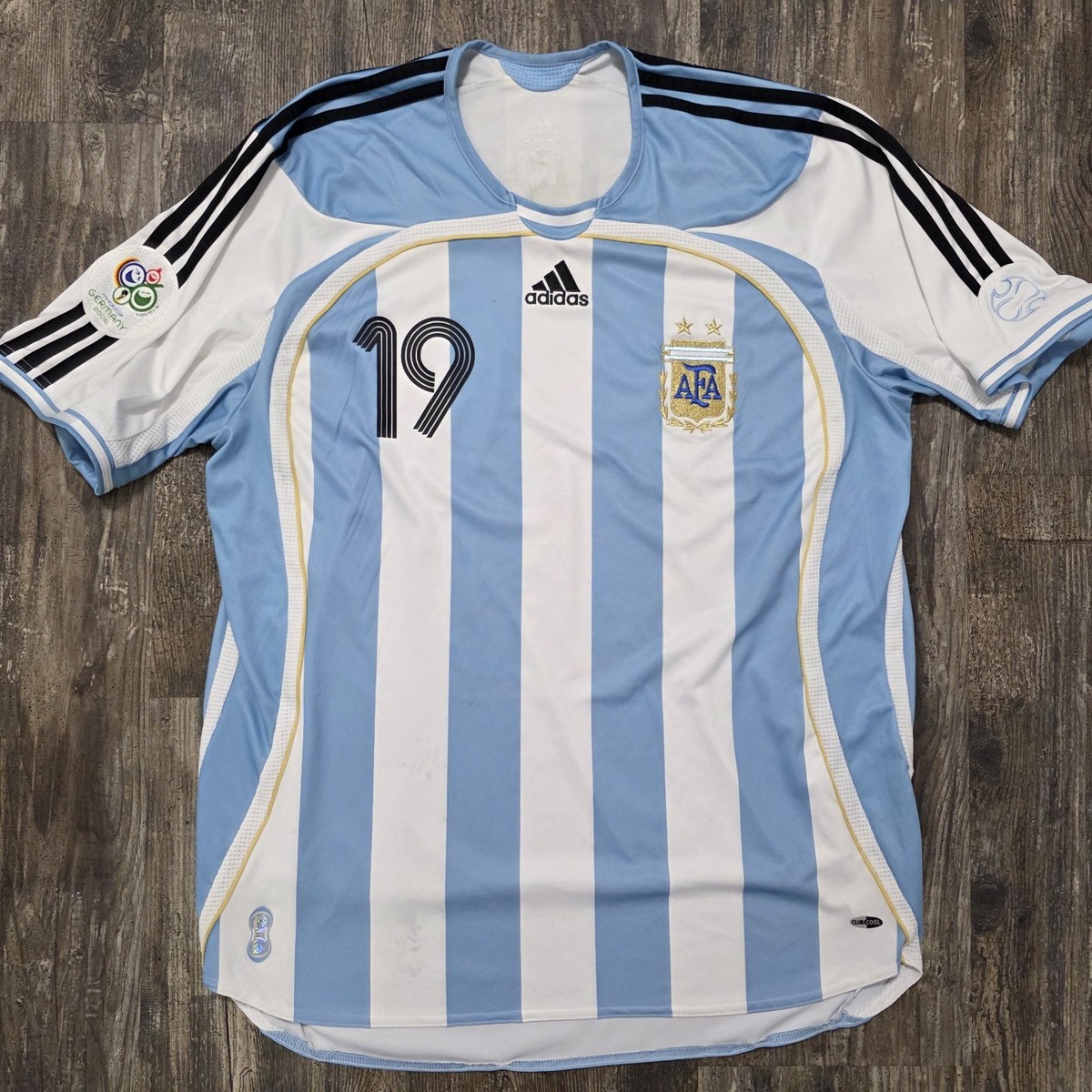 ウェア aregentina adidas 2006 messi game shirt 2006 World Cup Argentina Lionel Messi #19 | eBay