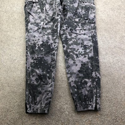 Nike Sweatpants Mens 31x28 Gray Camo Cargo Elastic Waist Tapered
