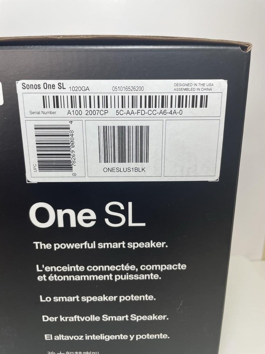 0813-4 BC 新品未開封 Sonos One SL　ブラック Sonos One SL Wireless Speaker, Black - 2 Pack | eBay