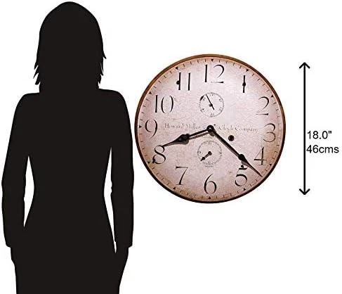 Howard Miller Original III Wall Clock – Rustic, Vintage Style Antique Wall Clock - Image 2 of 4