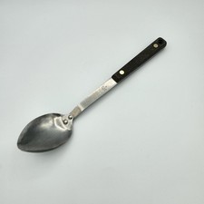Vintage Flint Arrowhead Serving Spoon Black Handle Made in USA