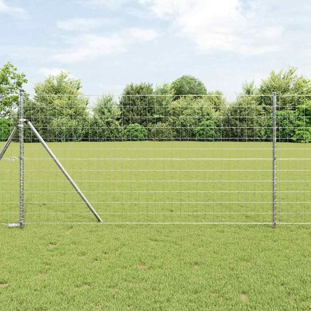 Recinzione Euro 1x10 m in Ferro PVC Verde | Rete per Giardino Resistente