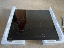 Belling CH602T Blk 4 Zone Black Glass Electric Built-In Hob Touch Control