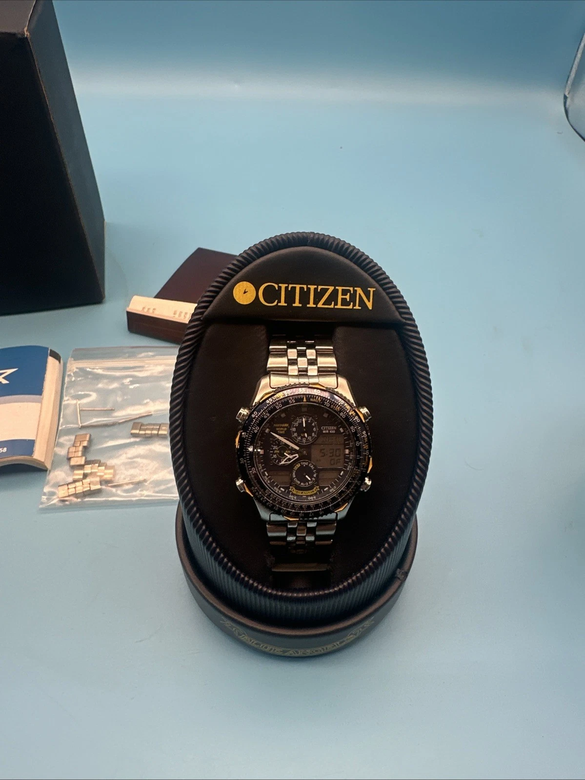 Citizen Blue Angel's Navihawk World Time jn0040-58l