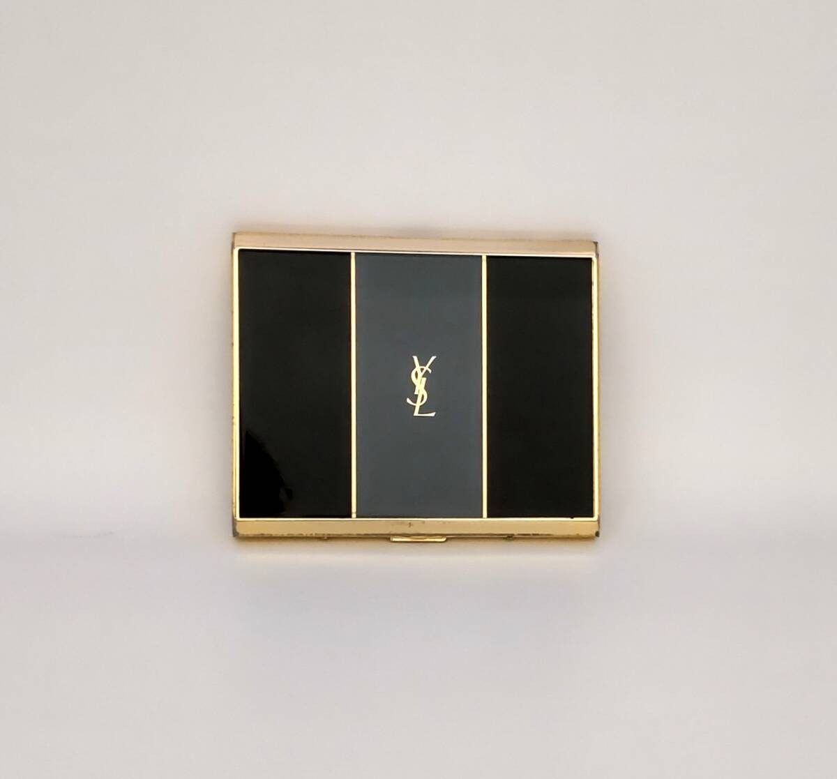 Vintage YVES SAINT LAURENT YSL Logo Cigarette Case card case Black