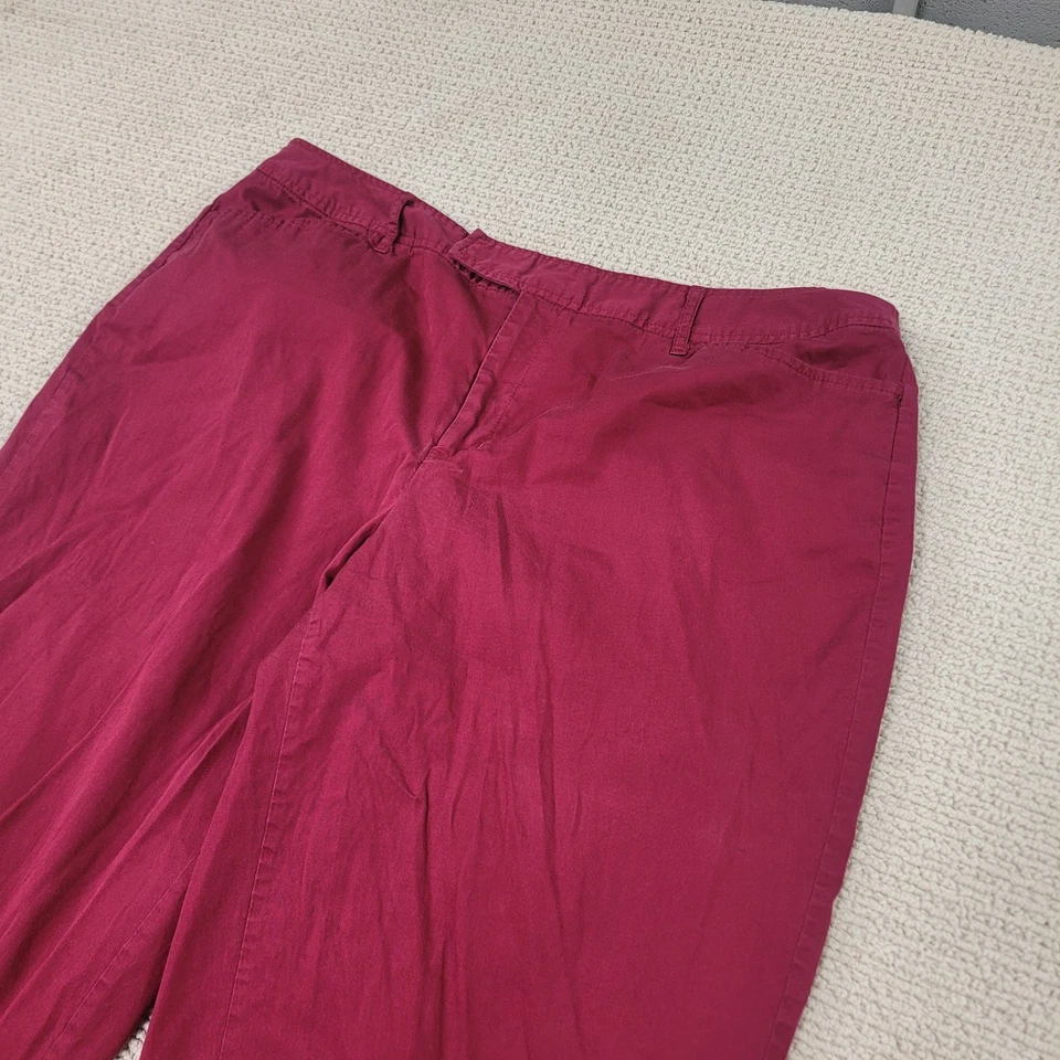 St.Johns Bay 女式 20W 卡普里裤弹力短下摆纽扣细节平前 — 第 3/4 张图片