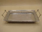 Vintage Israel Silver Miniature Twin Handle Gallery Tray On Bun Feet MATADIN 925