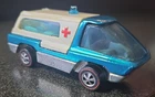 Hot Wheels Redline RESTORED 1969 Ambulance AQUA GREEN Hong Kong The Heavyweights