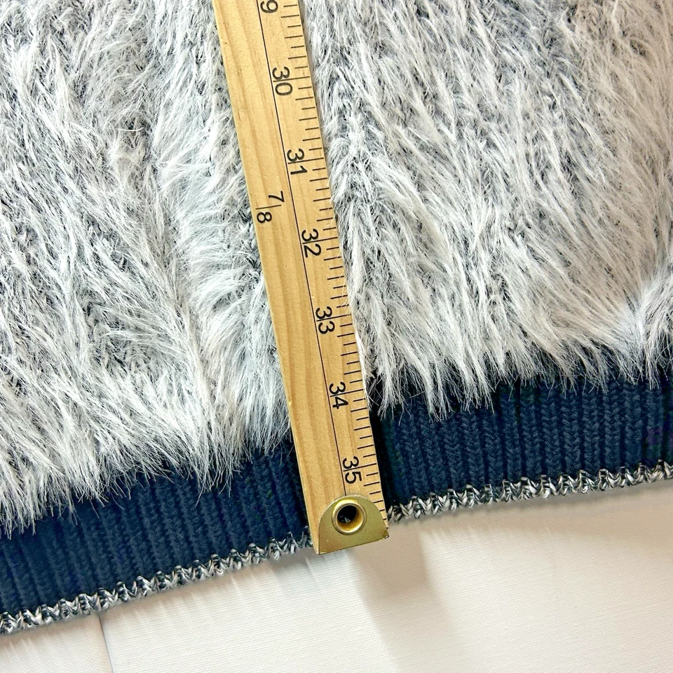 Винтажный Гавана женщин искусственного меха средней длины большого размера кардиган свитер размер средний - Изображение 2 из 4