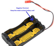 7.2V 7.4V Li-ion 2S1P Battery Holder Case w/PCM inside for 18650 17670 16650