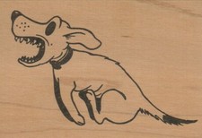 Running Dog 3 x 4" Rubber Stamp, Dog Stamp, Dog Lover Stamp
