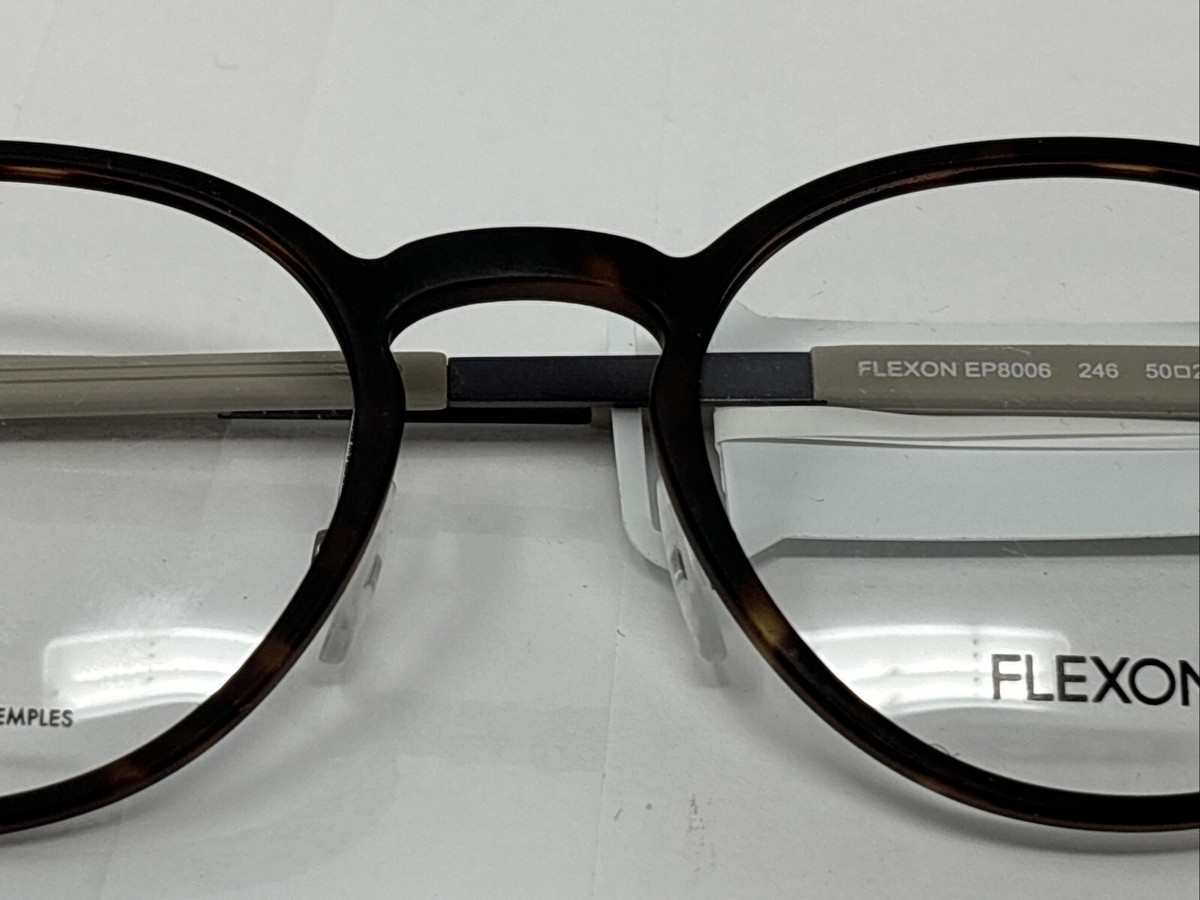 Flexon Unisex EP8006 Eyeglasses Frames. RX-able 246 Matte Tortoise No Lenses NWT Flexon FLEXON EP8006 Eyeglasses | Select Eyewear main image 2