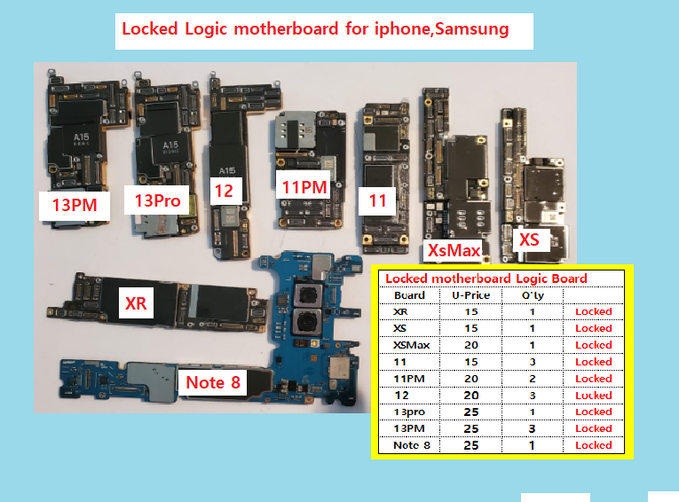 iPhone Motherboard logic board 11 12 13Pro max 11 12 Pro iPhone Motherboard logic board 11 12 13Pro max 11 12 Pro