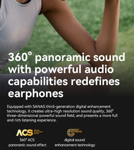 SANAG Bone Conduction Headphones A5S Pro/Max Wireless Bluetooth Sport Headset AU - Picture 9 of 37