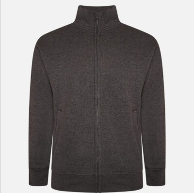FORGE FBS504 Dunkelgrau Reißverschluss Sweat Jacke 2XL Zu 8XL