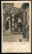 Tobacco Card, R&J Hill, FAMOUS PICTURES, 1912, Dutch Courtyard, #20