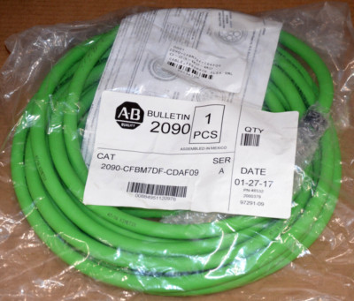 Allen Bradley 2090-CFBM7DF-CDAF09 SER A POWER AND FEEDBACK CABLE NEU