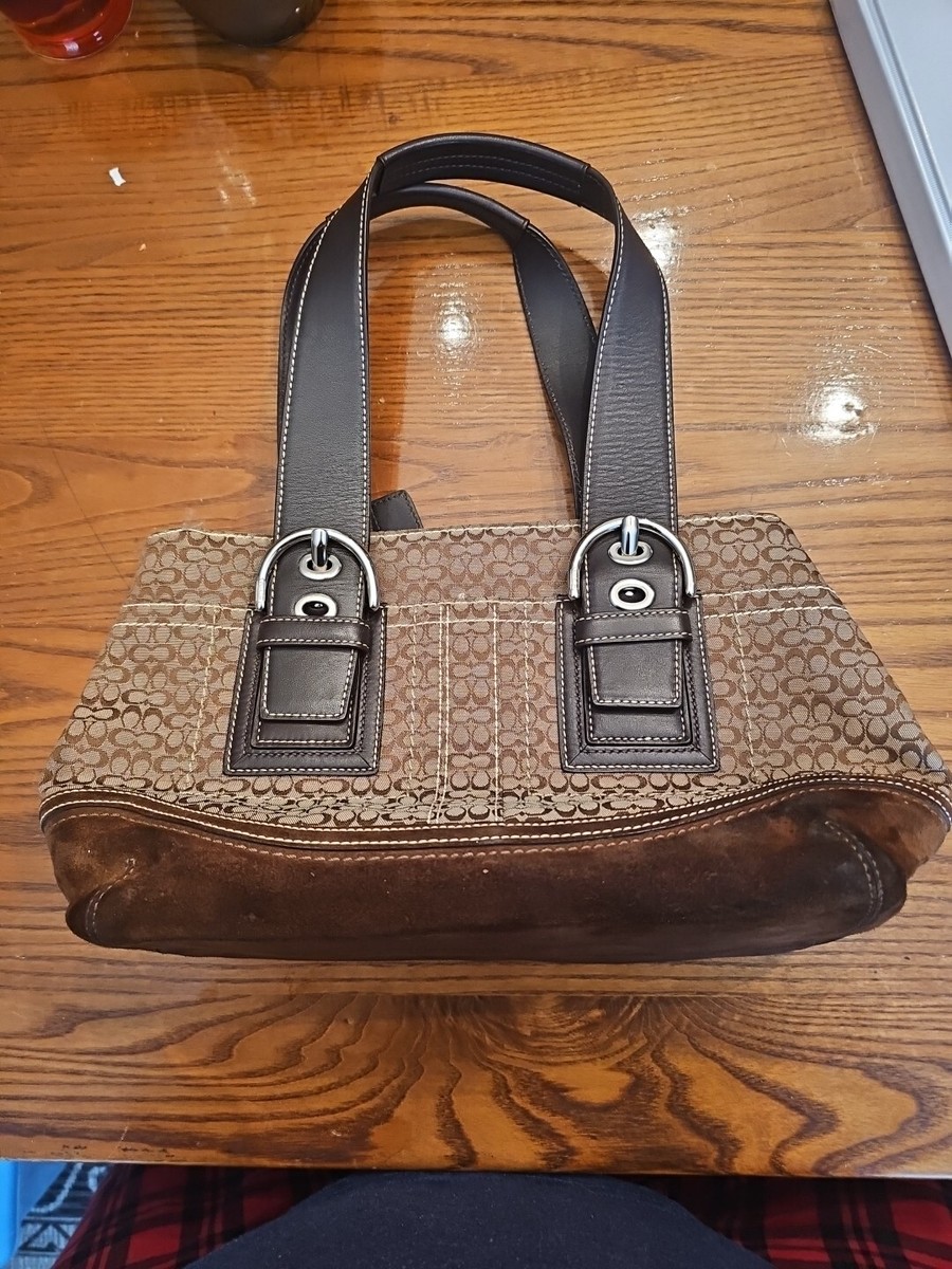 Vintage Coach ブラウン ハンドバッグ Vintage Coach ハンドバッグ オールドコーチ USA 茶色